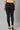 Black Solid Ankle Length Cotton Lycra Churidar
