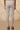 Off- White Solid Cotton Lycra Ankle Length Leggings