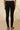 Black Solid Cotton Lycra Ankle Length Leggings
