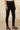 Black Solid Cotton Lycra Ankle Length Leggings