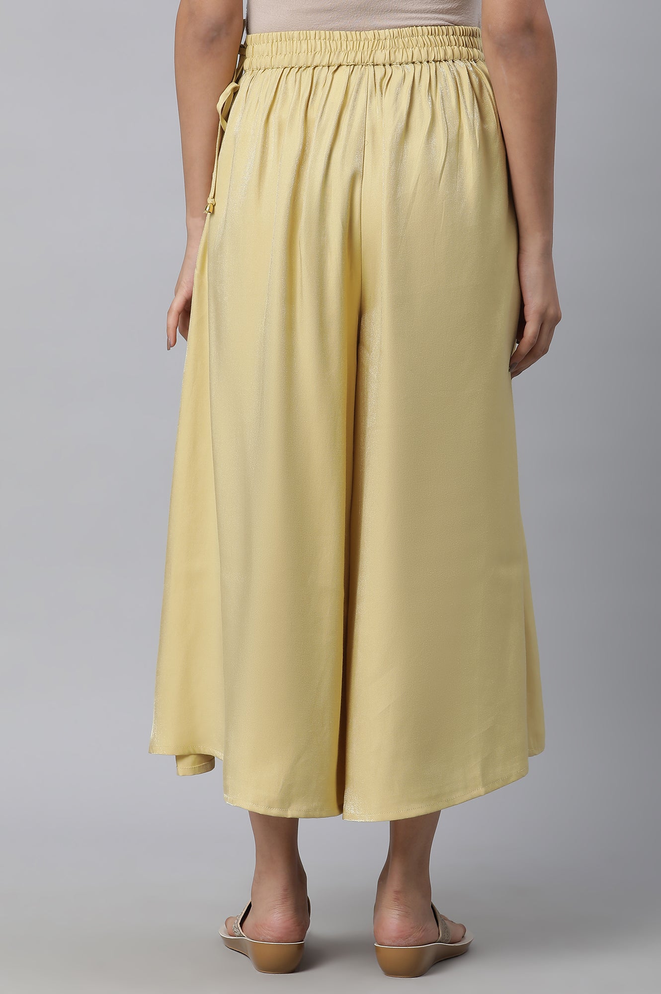 Yellow Flared Culottes