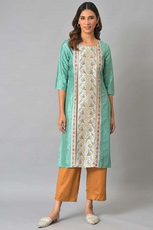 Brown Solid Straight Fit Palazzo With Slip On Closure