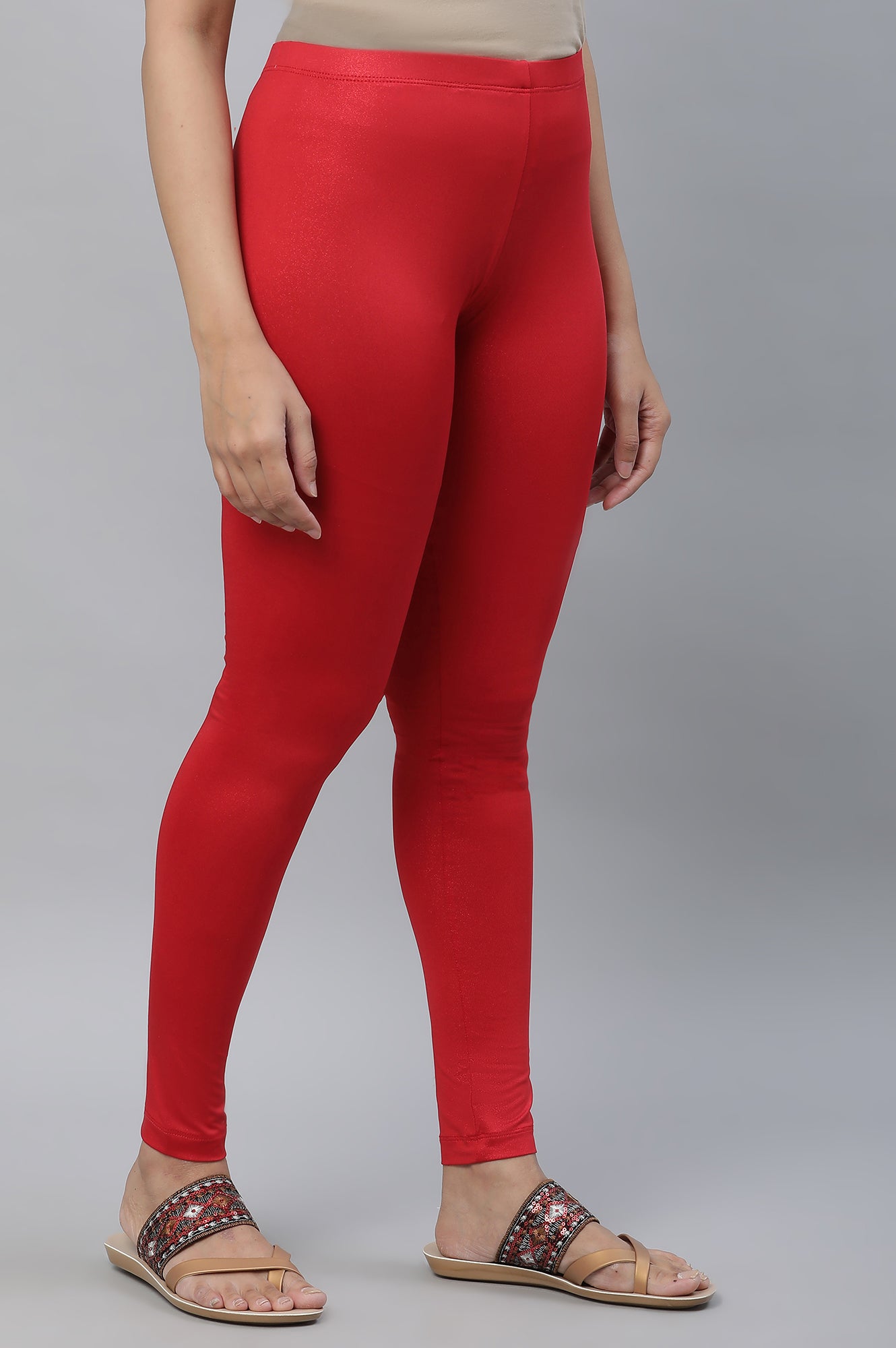 Red Poly Lycra Tights