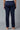 Blue Yarn-Dyed Solid Trousers