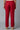 Red Yarn-Dyed Solid Trousers