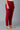 Red Yarn-Dyed Solid Trousers