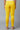 Yellow Cotton Lycra Tights For Women