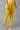 Yellow Cotton Lycra Tights For Women