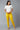 Yellow Cotton Lycra Tights For Women