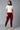 Maroon Cotton Lycra Tights For Women