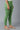 Green Cotton Lycra Tights For Women