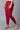 Red Cotton Lycra Tights For Women