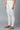 Women White Ankle Length Cotton Lycra Churidar