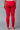 Women Red Ankle Length Cotton Lycra Churidar