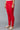 Women Red Ankle Length Cotton Lycra Churidar