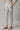 Grey Yarn-Dyed Gathered Trouser Pants