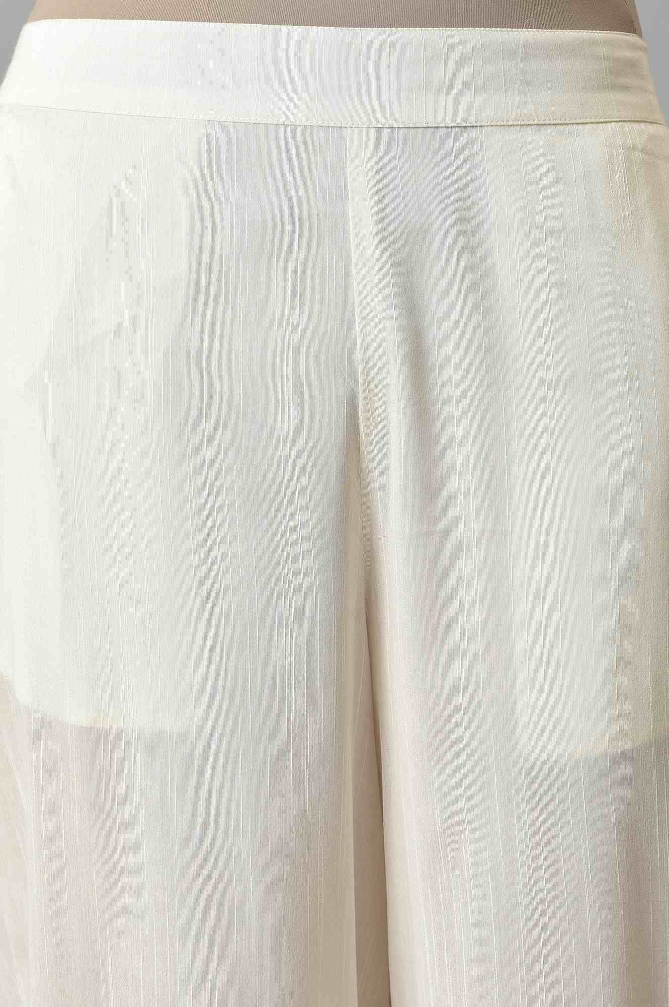 White Gathered Culottes