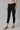Black Knitted Solid Winter Tights