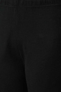 Black Acrylic Knitted Palazzo Pants