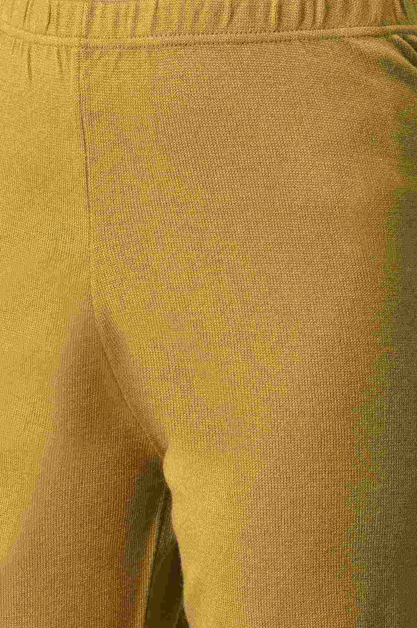 Gold Geometric Straight Fit Palazzo With Elasticated Waist