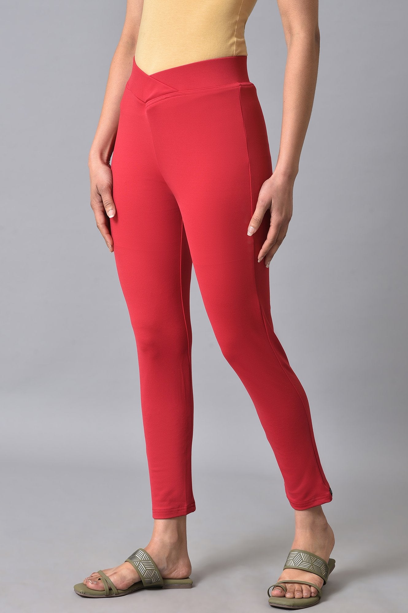 Red Poly Lycra Tights