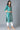 Green Printed Ethnic kurta in Square Round Neck