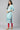 Light Blue Straight Floral Print kurta in Round neck