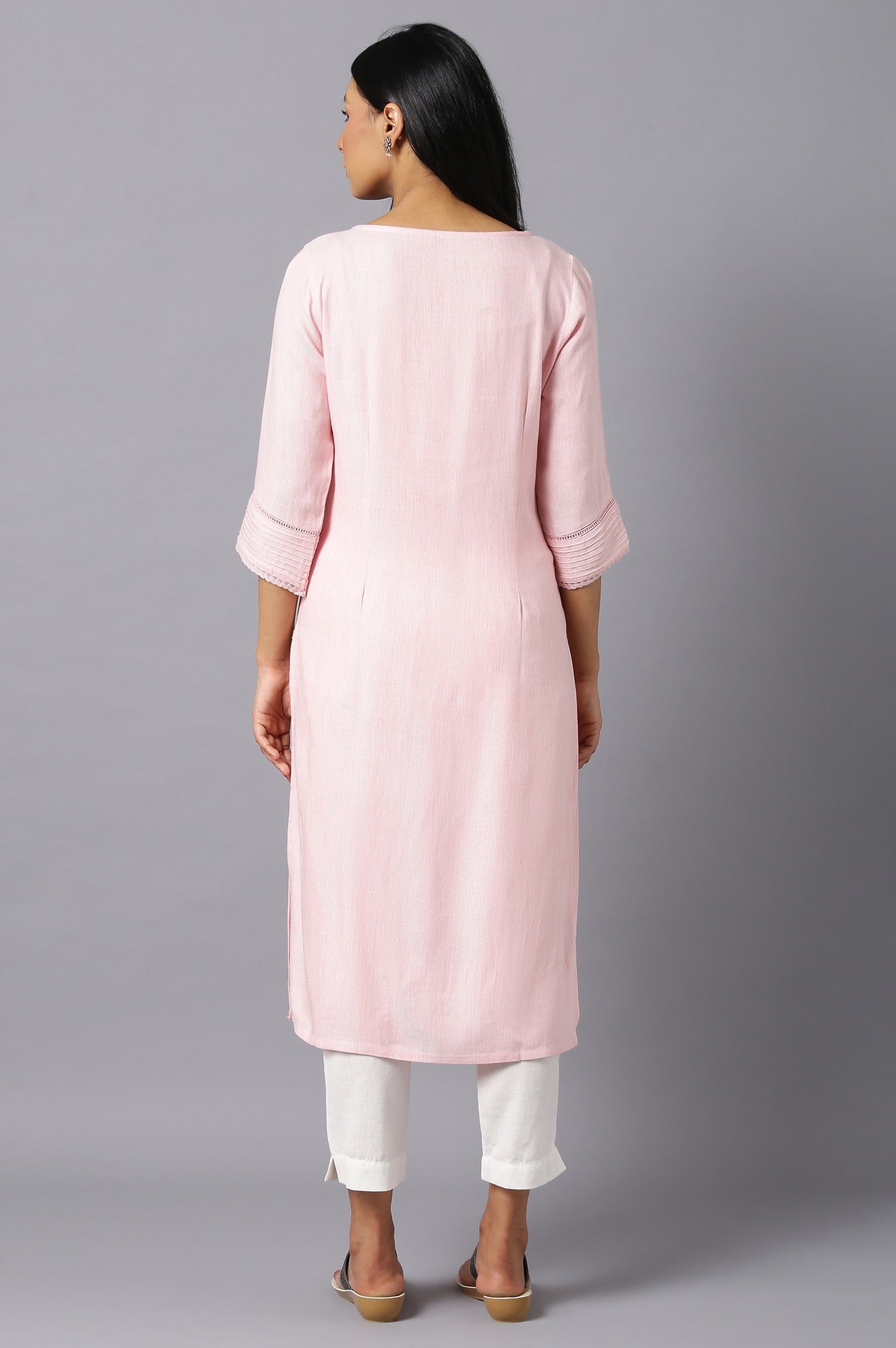 Pink Ethnic kurta