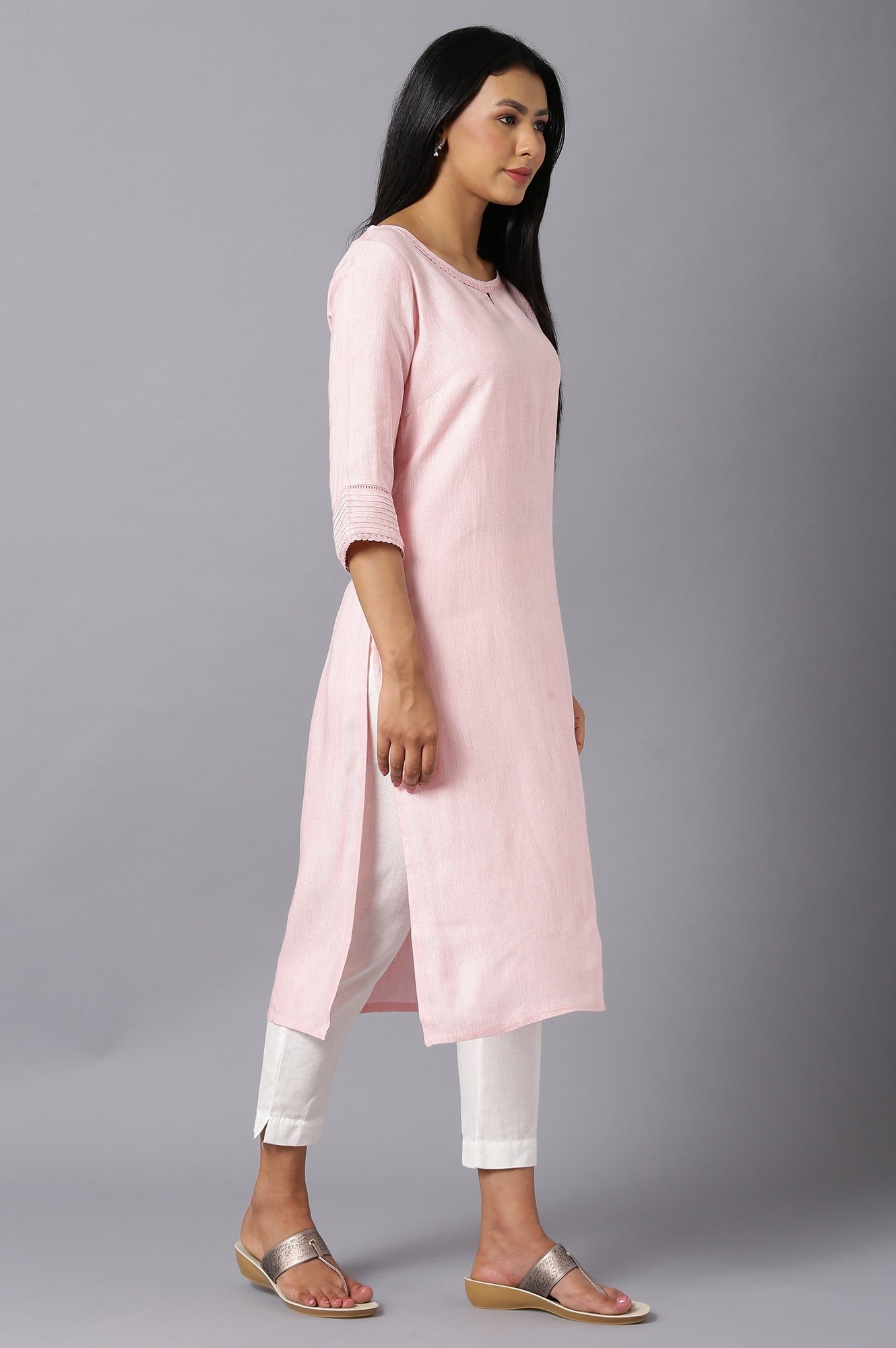 Pink Ethnic kurta