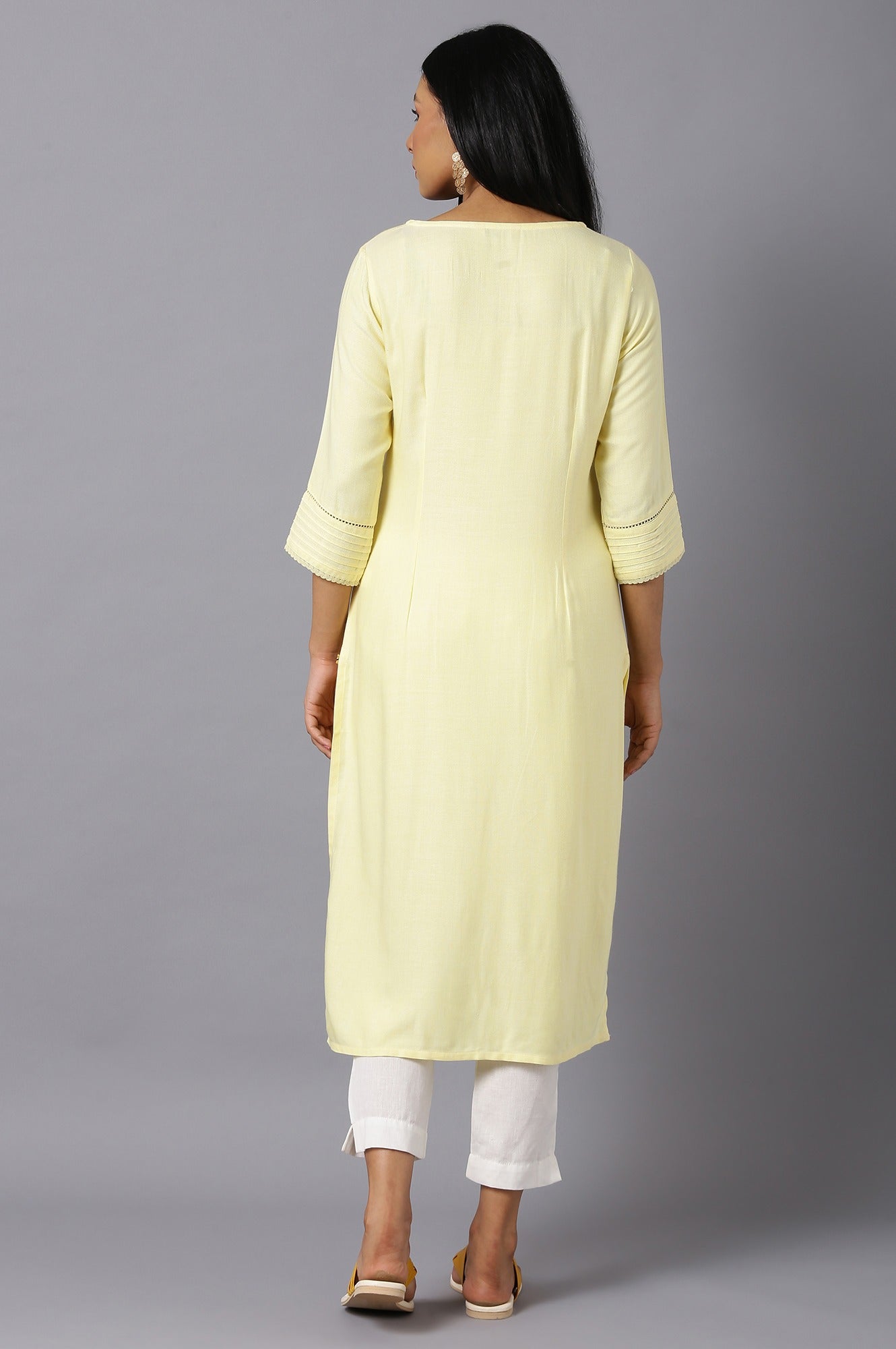 Yellow Ethnic kurta