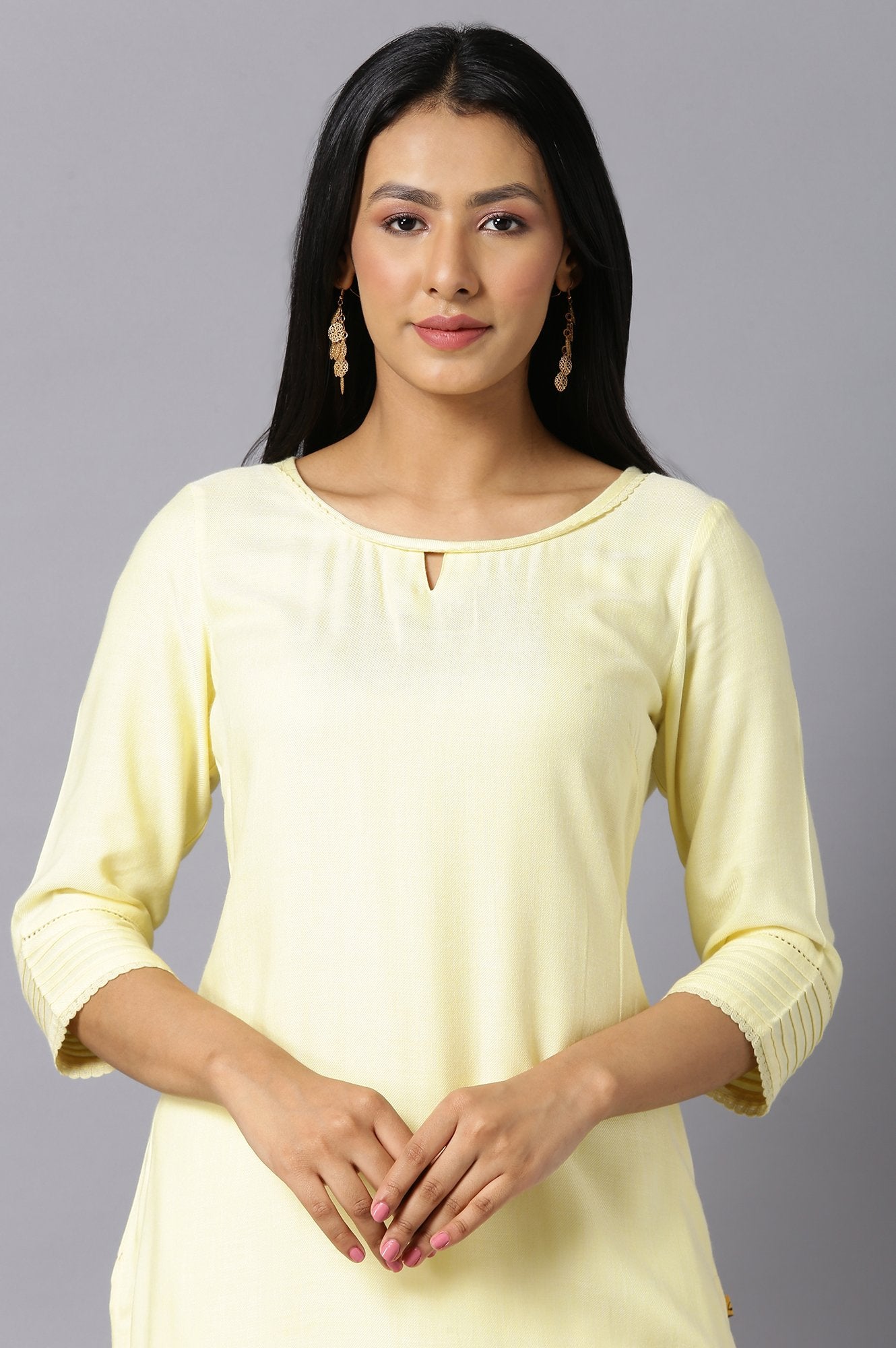 Yellow Ethnic kurta