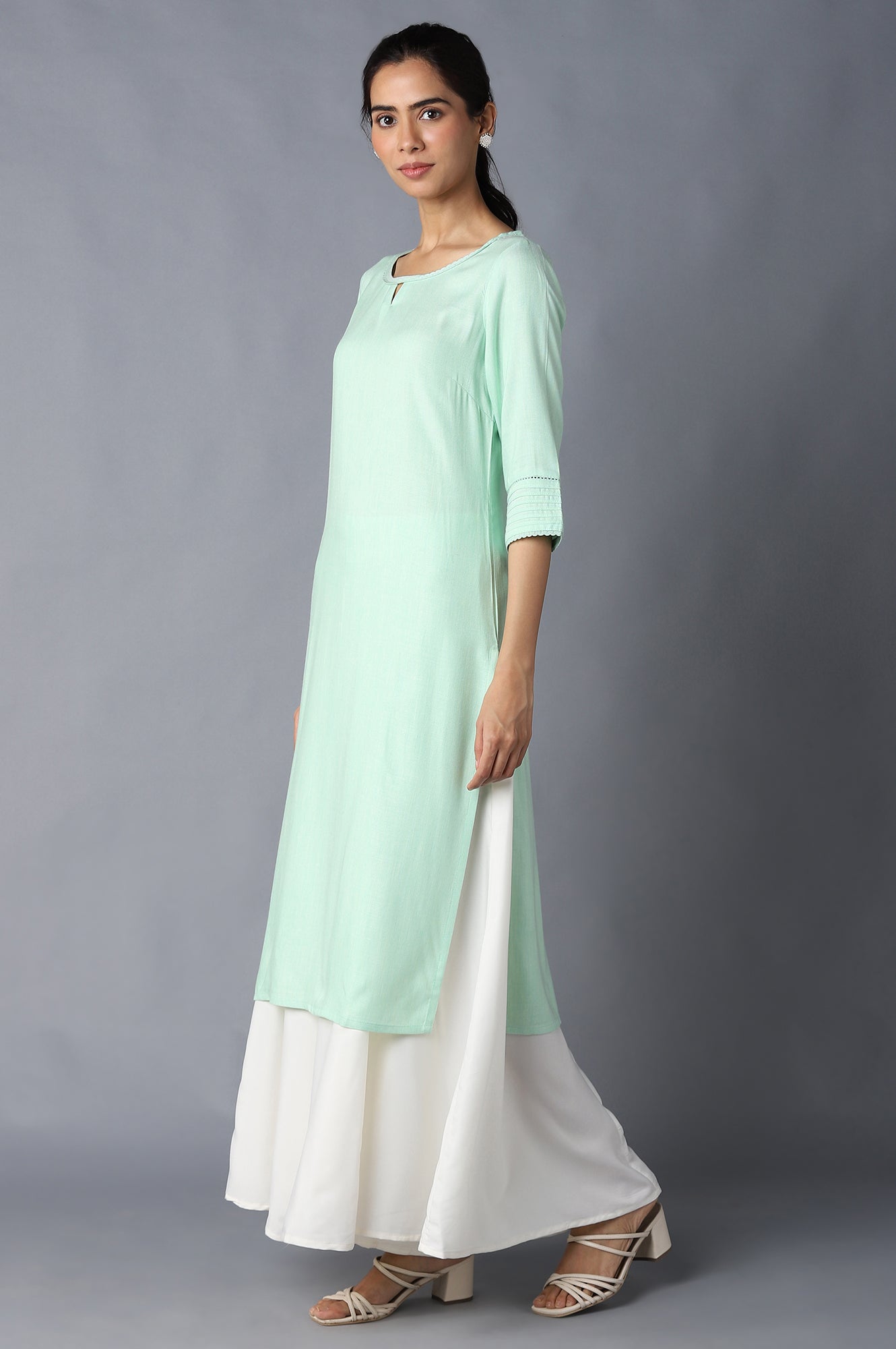 Green Ethnic kurta