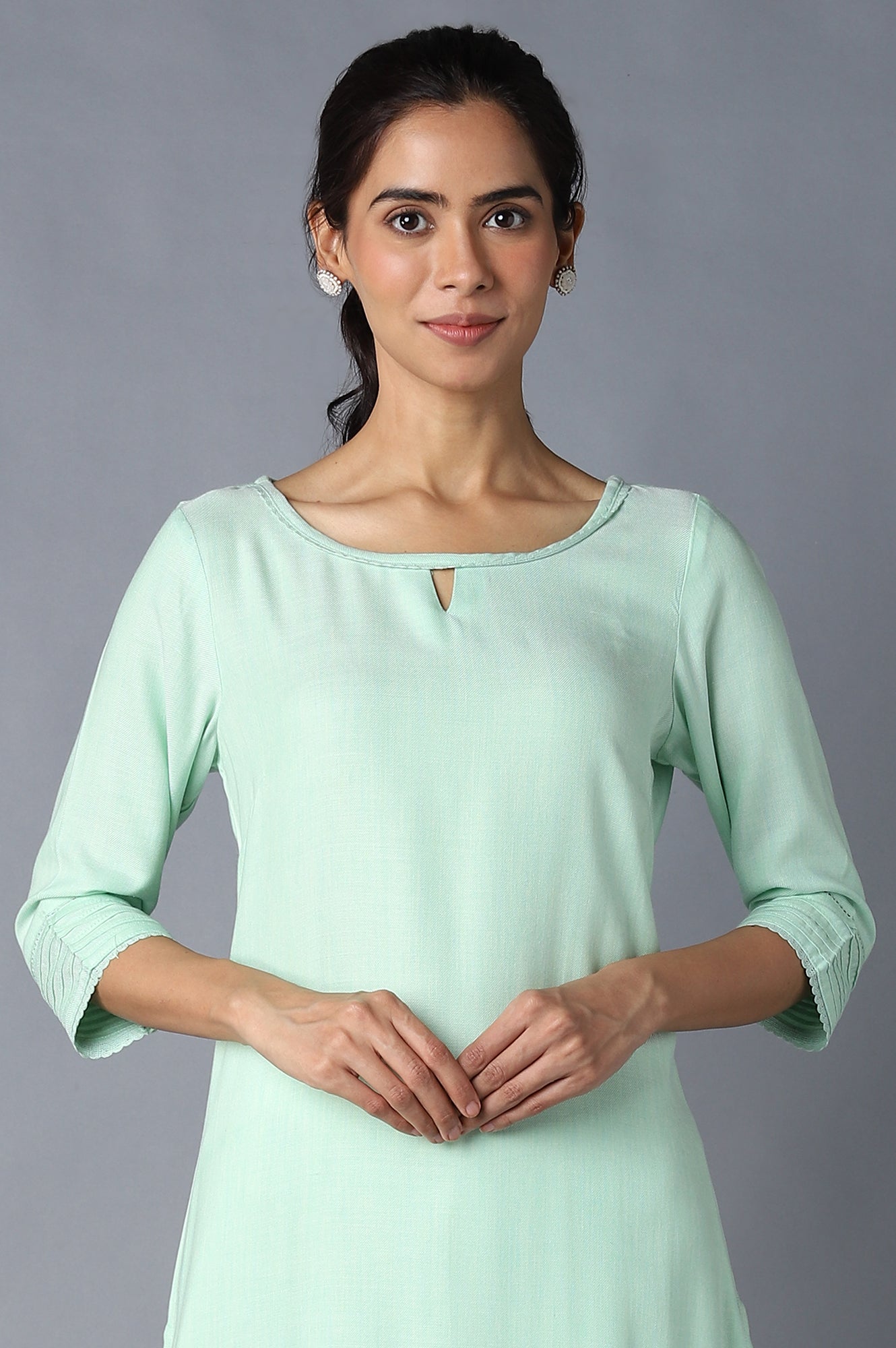 Green Ethnic kurta