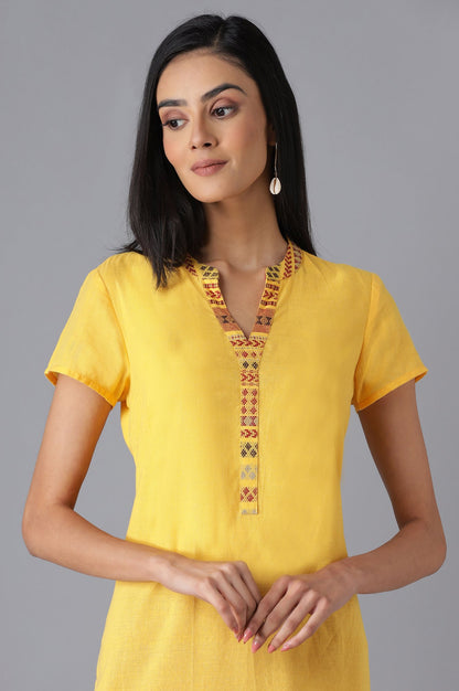 Yellow Casual kurta