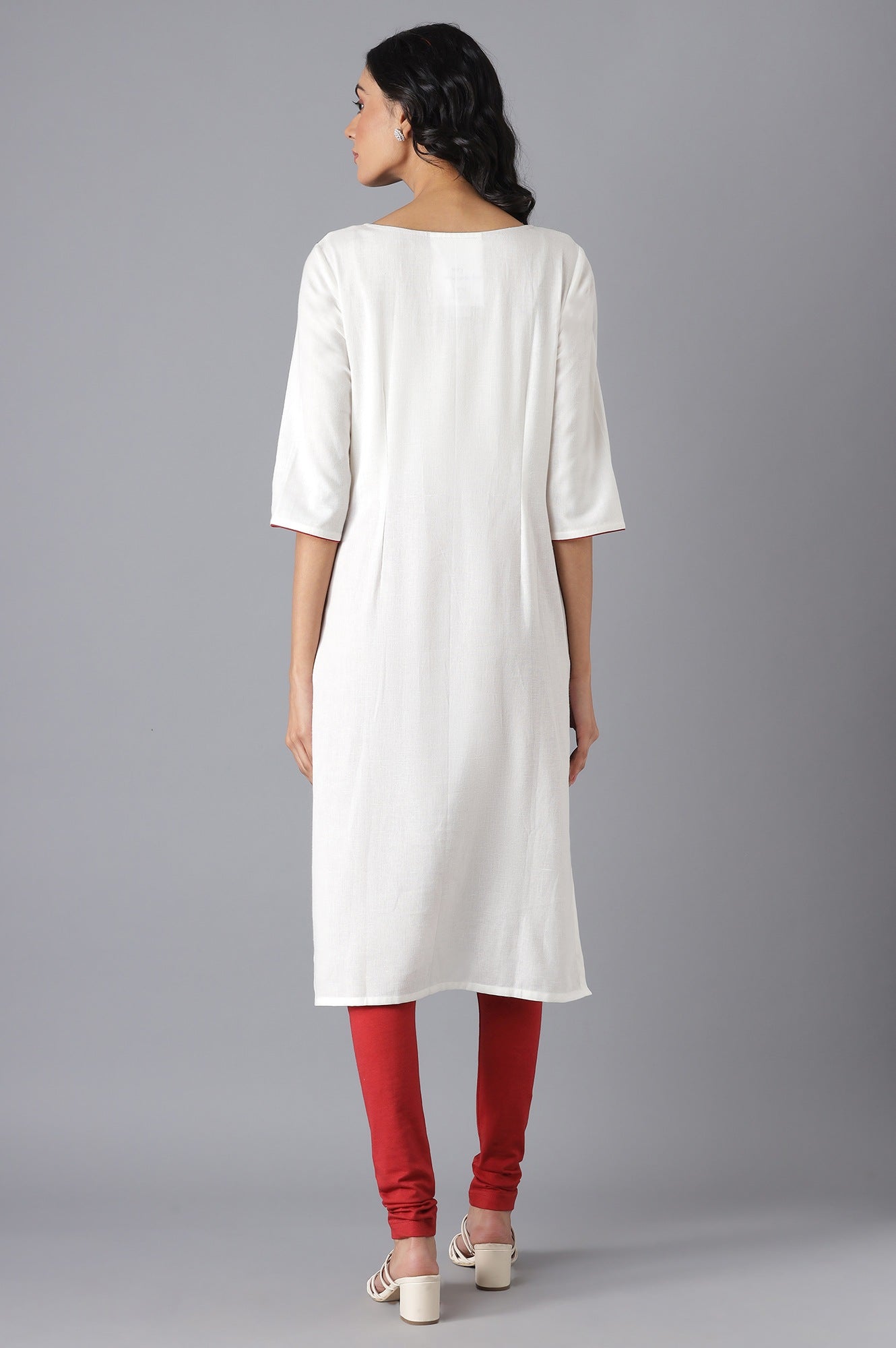 White Casual kurta