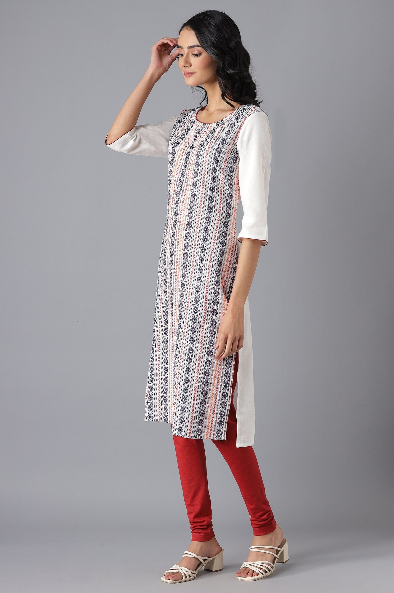 White Casual kurta