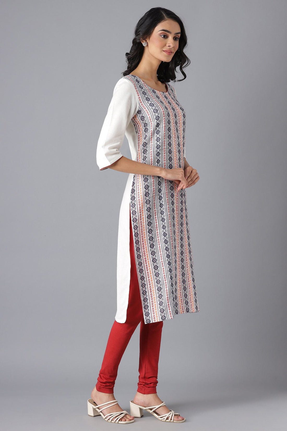 White Casual kurta