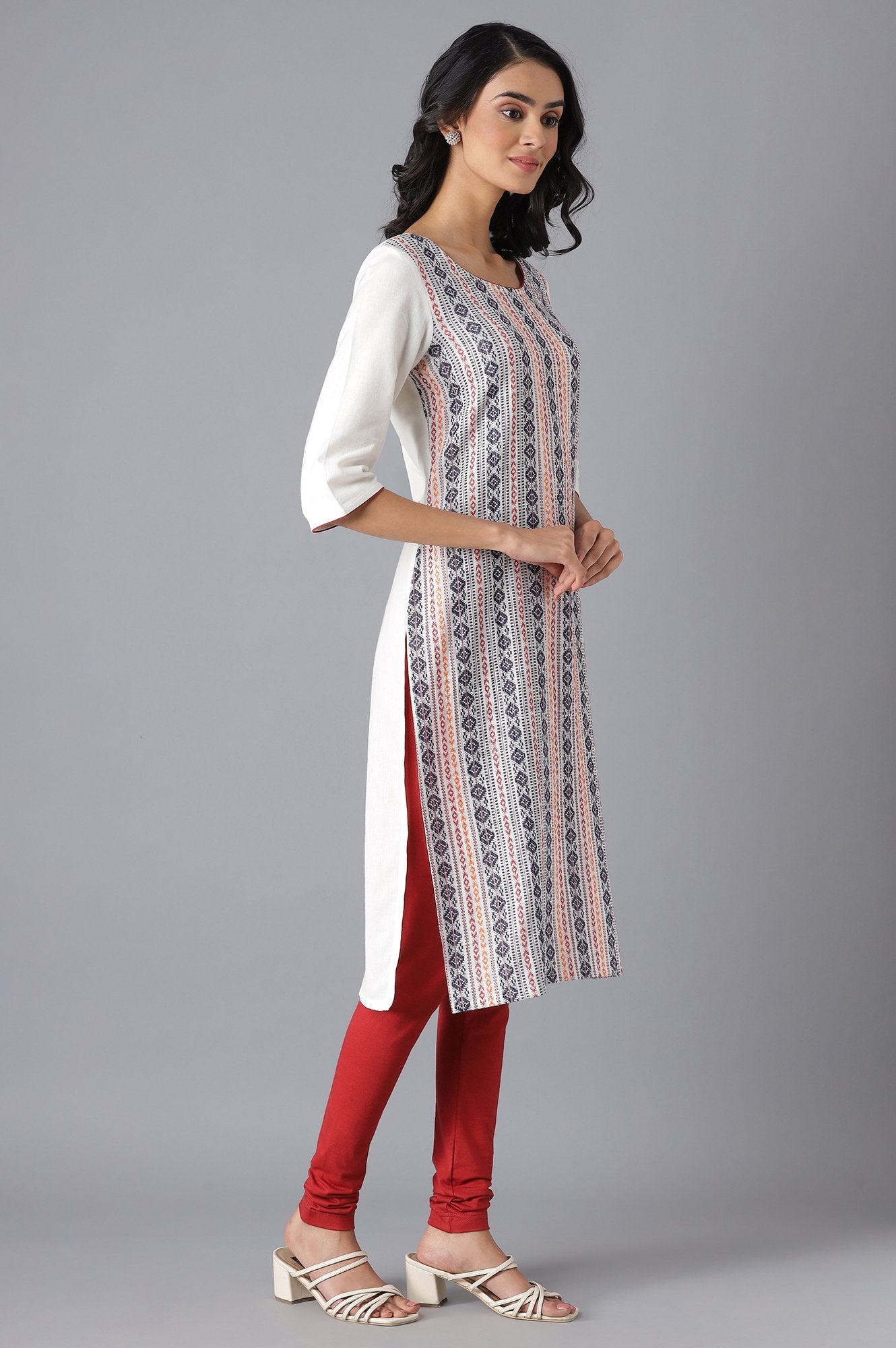 White Casual kurta