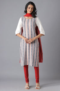 White Casual kurta
