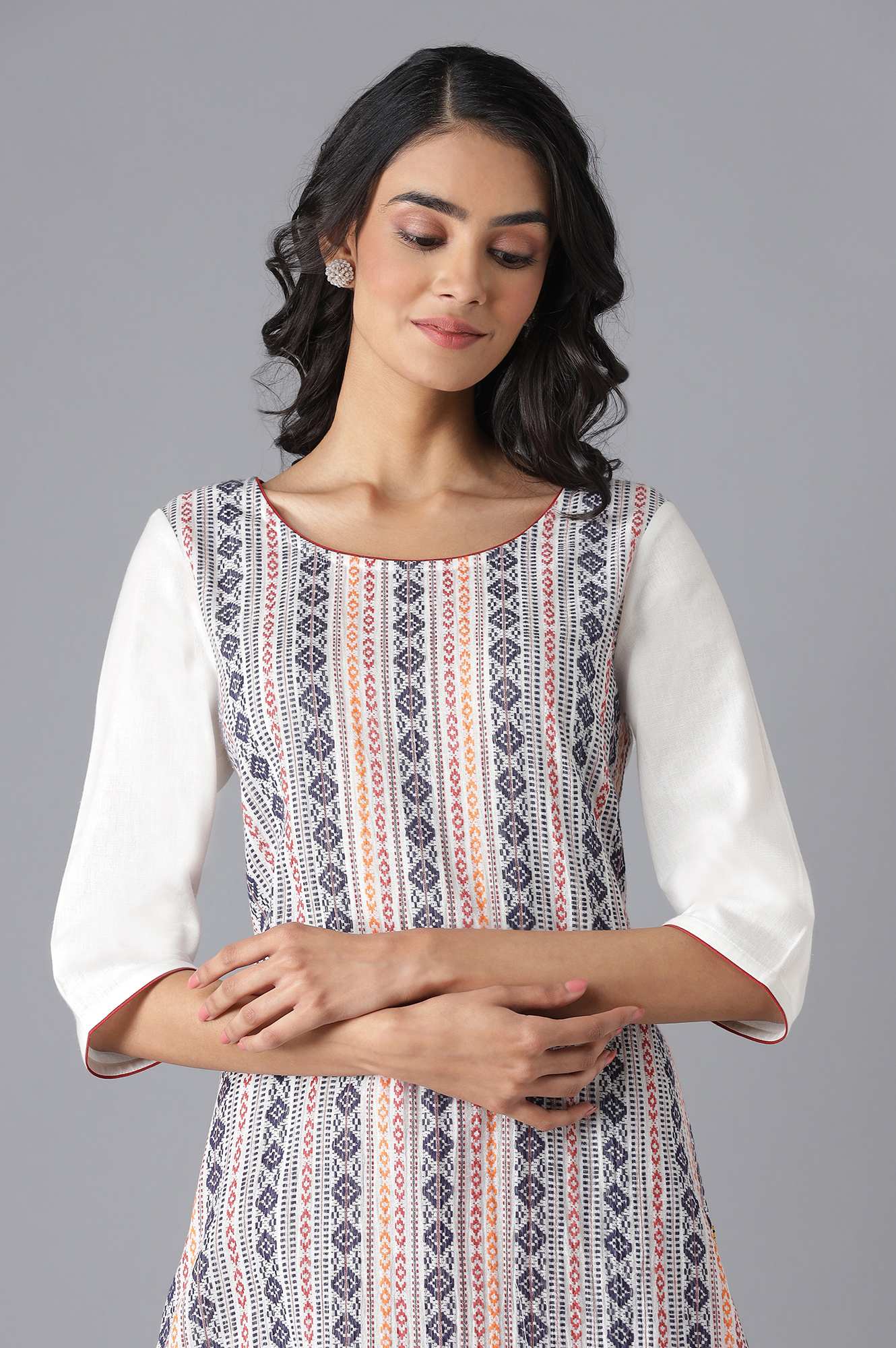 White Casual kurta