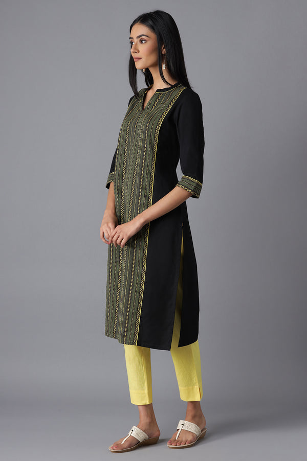 Black Casual kurta