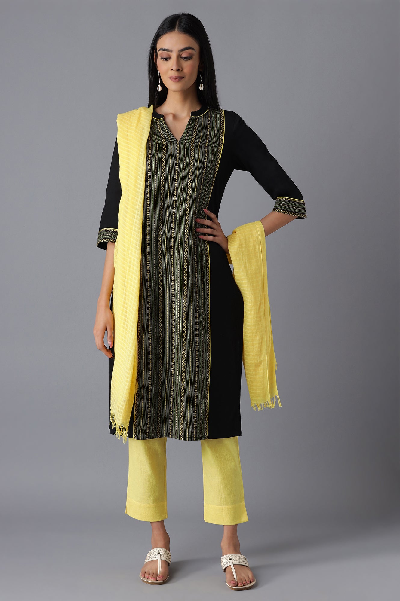 Black Casual kurta