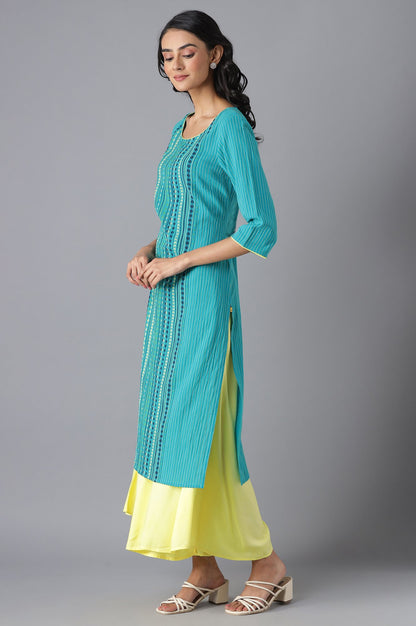 Green Casual kurta