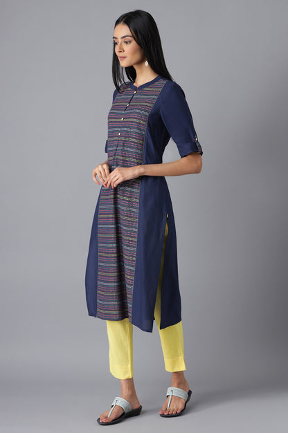 Navy Casual kurta