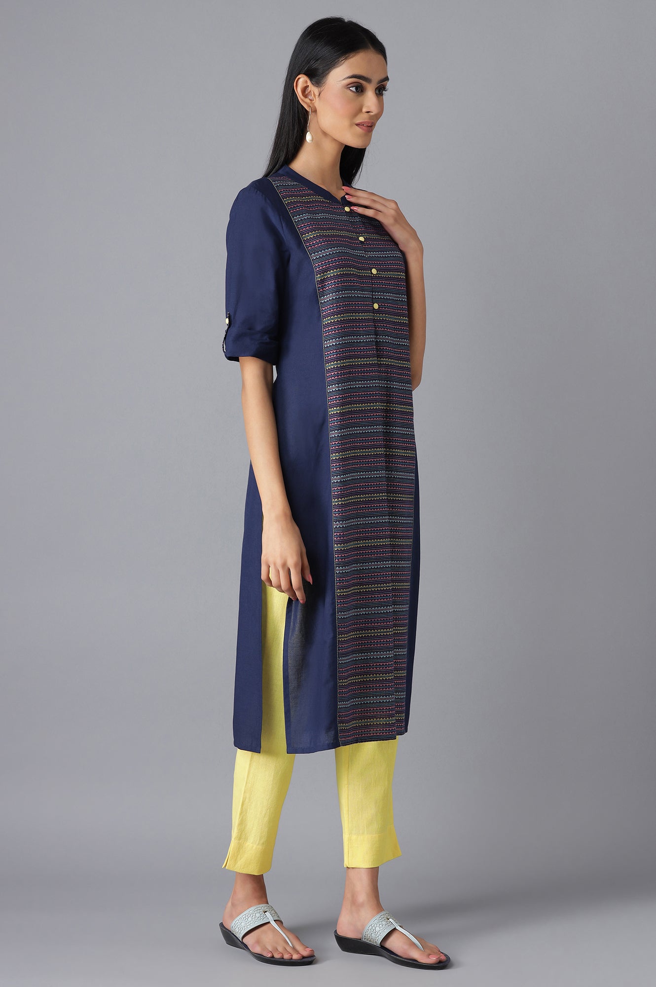 Navy Casual kurta