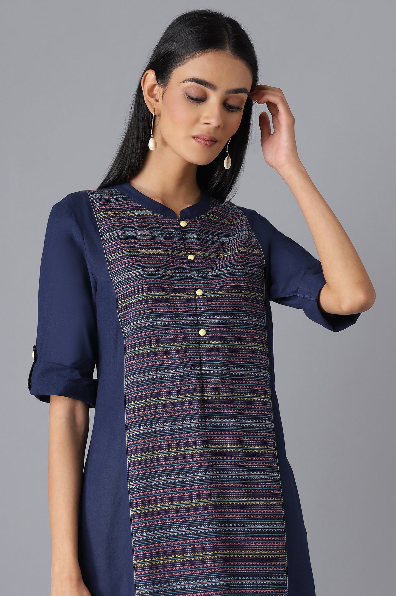 Navy Casual kurta