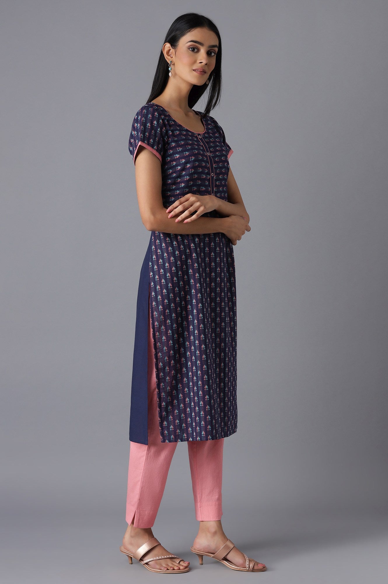 Navy Casual kurta