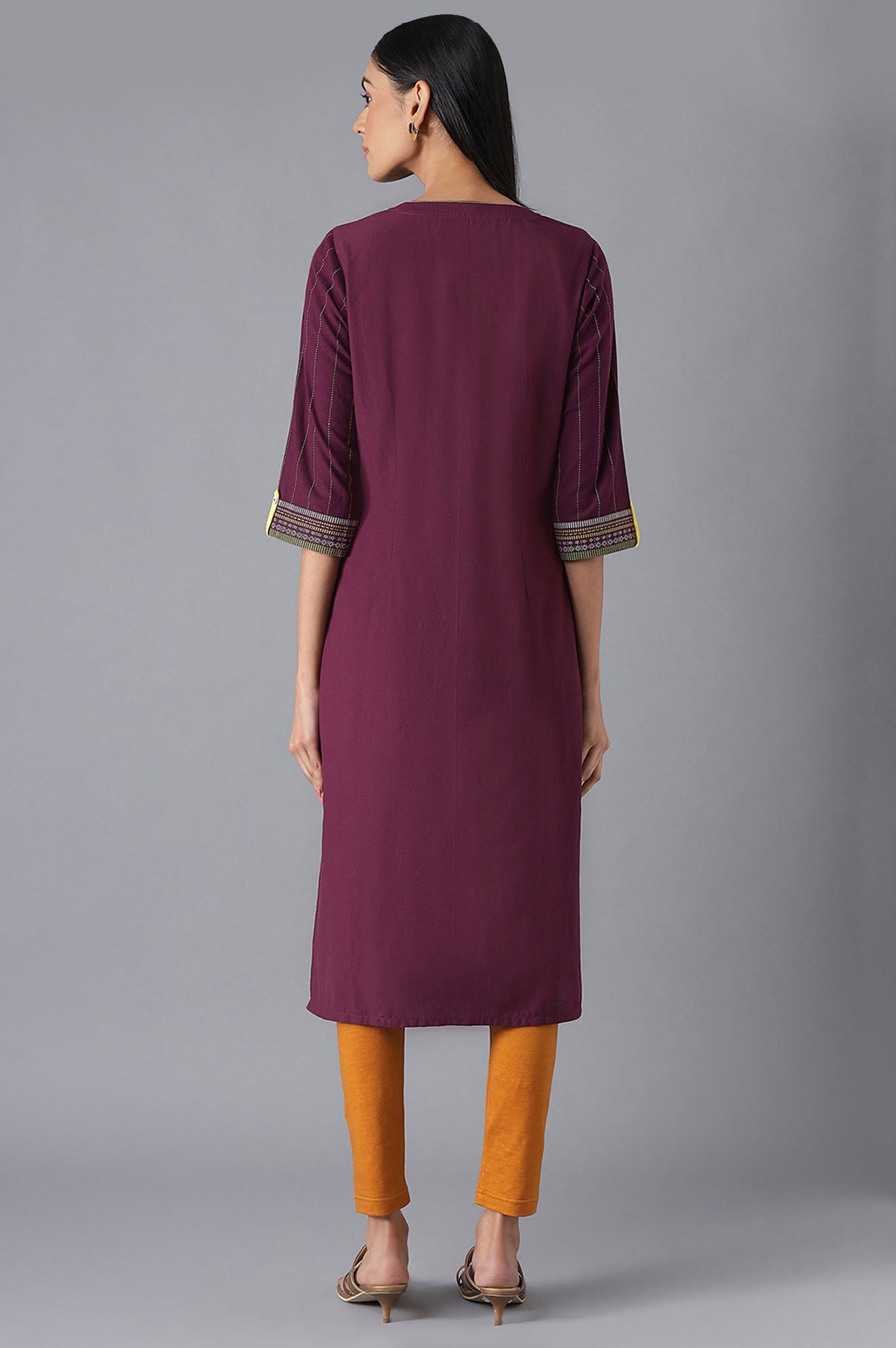 Purple Casual kurta