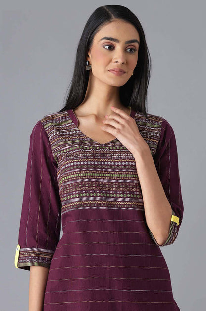 Purple Casual kurta