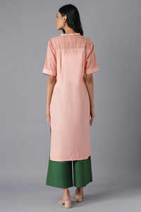 Peach Casual kurta